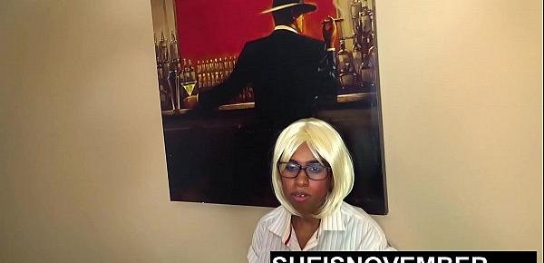  HD Black Secretary Gets Ass Spanking From Kinky BDSM Fetish Boss And Booty Hole Close-up For Punishment Sheisnovember